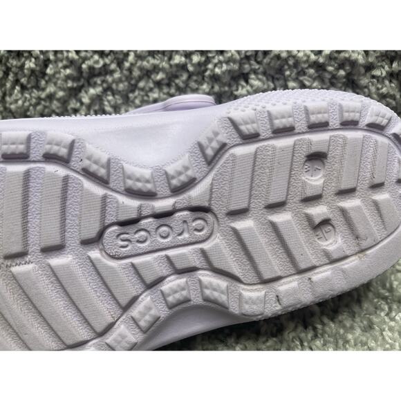 Crocs Classic Clog Purple Womens Size 7 Lined Shoes Preowned - Picture 13 of 14